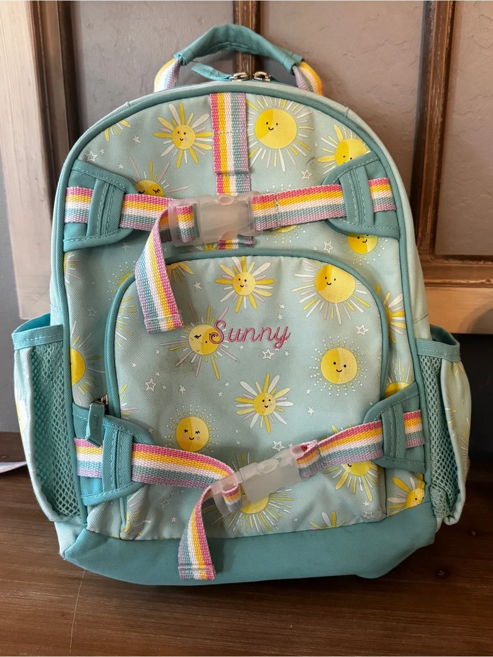 Pottery Barn Kids Mackenzie Sunshine Glow in the Dark Backpack + Lunch Box Set